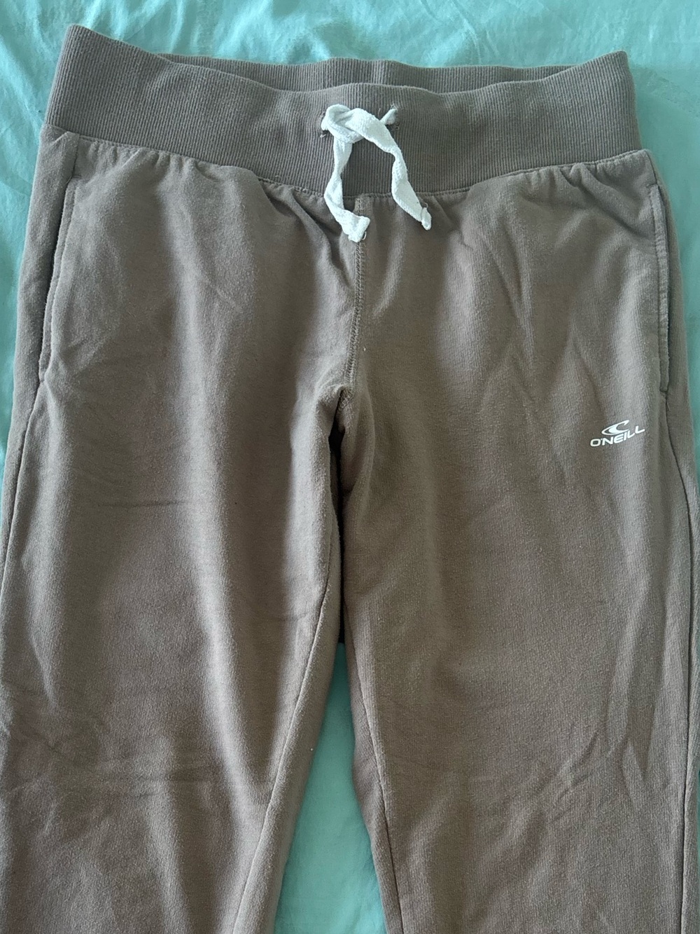 O'Neill Tan Kids Joggers with White Drawstring